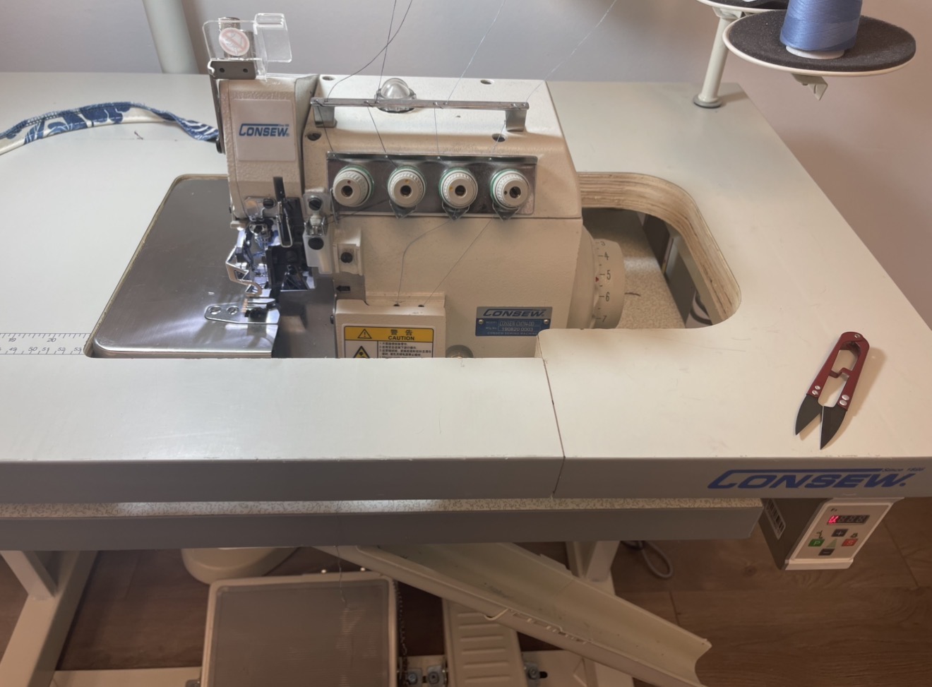 Industrial sewing machine motor clutch repair and mechanical tuning